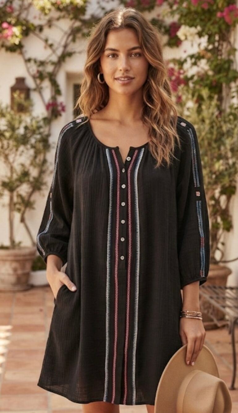French Connection gauze mini dress